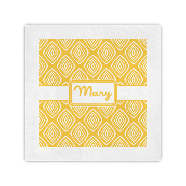 Custom Tribal Diamond Cocktail Napkins (Personalized)