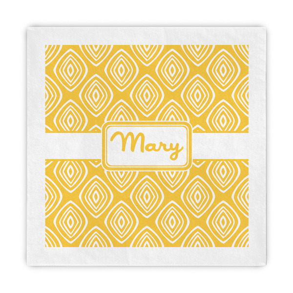 Custom Tribal Diamond Decorative Paper Napkins (Personalized)