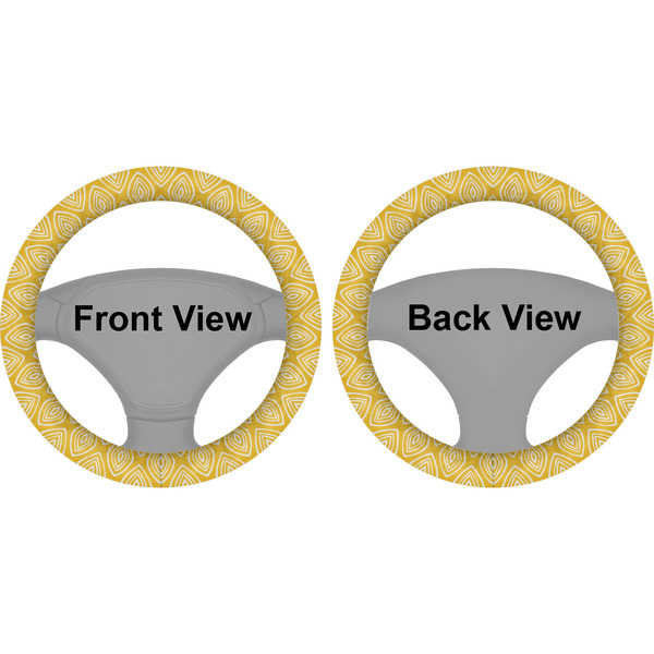 Tribal Diamond Steering Wheel Cover- Front and Back