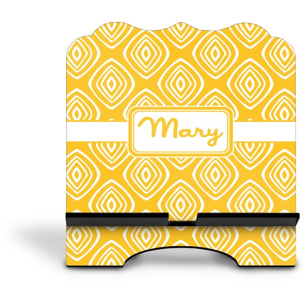 Tribal Diamond Stylized Tablet Stand - Front without iPad