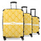 Tribal Diamond 3 Piece Luggage Set - 20" Carry On, 24" Medium Checked, 28" Large Checked (Personalized)