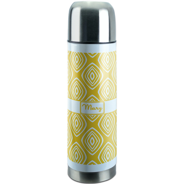 Custom Tribal Diamond Stainless Steel Thermos (Personalized)