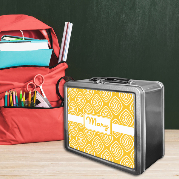 Tribal Diamond Tin Lunchbox - LIFESTYLE