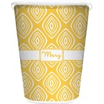 Tribal Diamond Waste Basket - Single Sided (White) (Personalized)