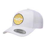 Tribal Diamond Trucker Hat - White (Personalized)