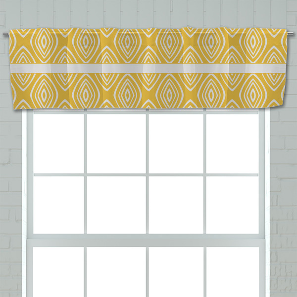 Tribal Diamond Valance - Closeup on window