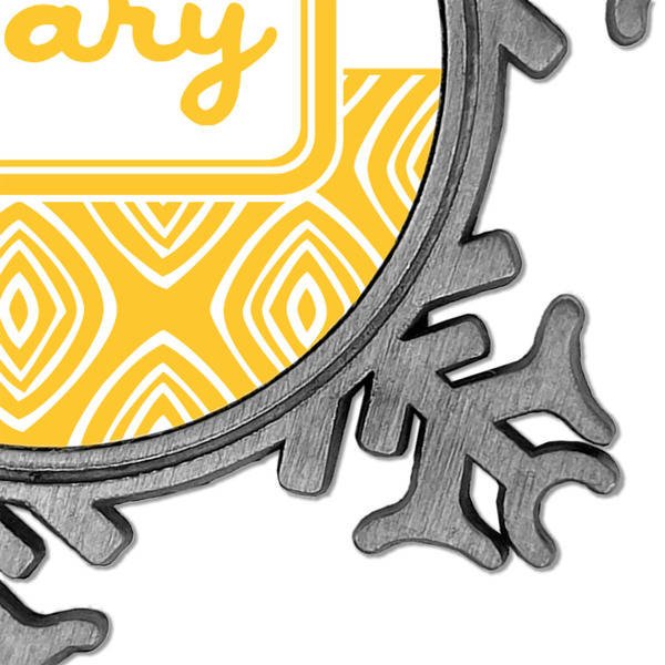 Tribal Diamond Vintage Snowflake - Detail