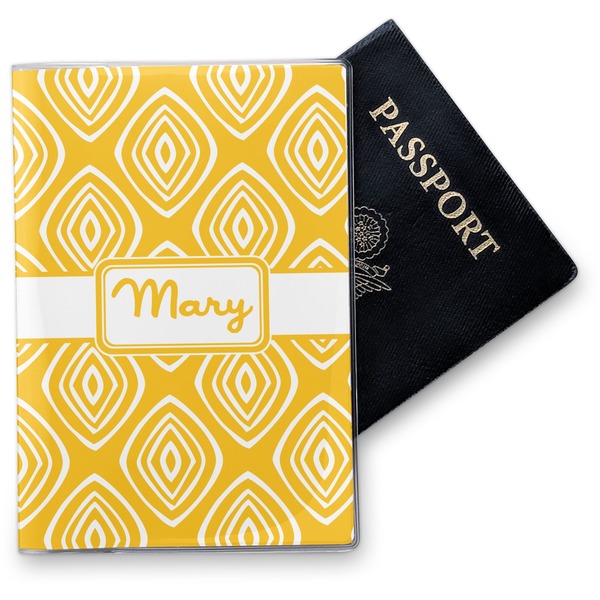 Custom Tribal Diamond Vinyl Passport Holder (Personalized)