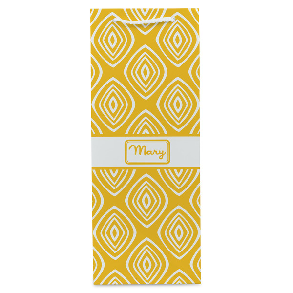Tribal Diamond Wine Gift Bag - Gloss - Front