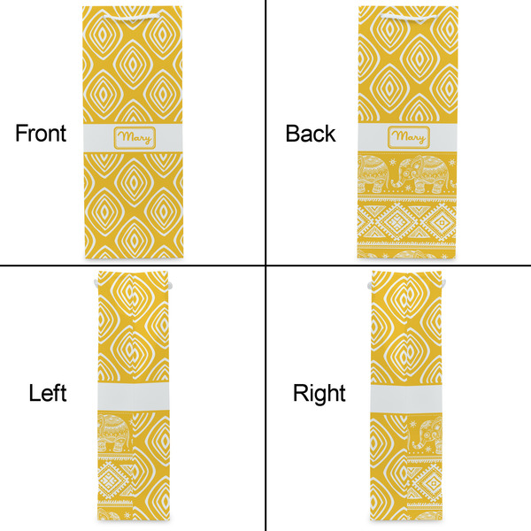 Tribal Diamond Wine Gift Bag - Matte - Approval