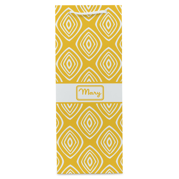Tribal Diamond Wine Gift Bag - Matte - Front