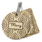 Tribal Diamond Wood Luggage Tag (Personalized)