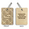 Tribal Diamond Wood Luggage Tags - Rectangle - Approval