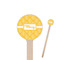 Tribal Diamond Round Wooden Stir Sticks (Personalized)