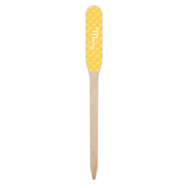 Tribal Diamond Wooden Food Pick - Paddle - Single Pick
