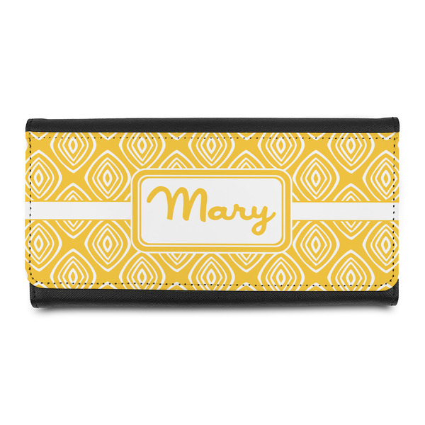 Custom Tribal Diamond Leatherette Ladies Wallet (Personalized)