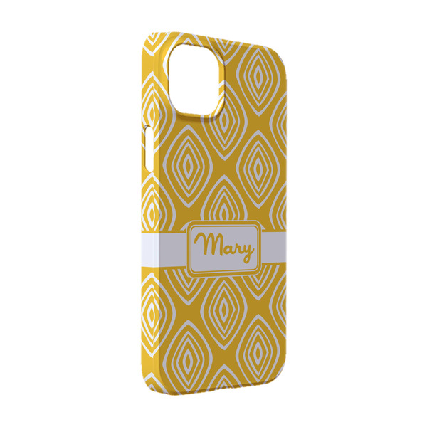 Custom Tribal Diamond iPhone Case - Plastic - iPhone 14 (Personalized)