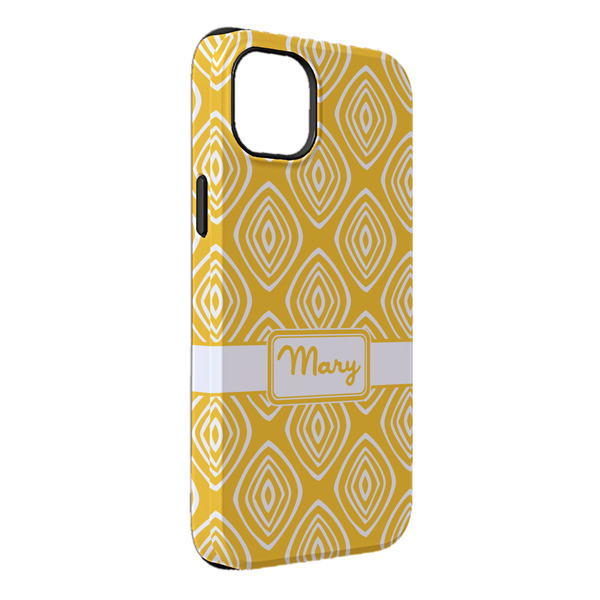 Custom Tribal Diamond iPhone Case - Rubber Lined - iPhone 14 Pro Max (Personalized)
