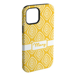 Tribal Diamond iPhone Case - Rubber Lined - iPhone 15 Plus (Personalized)