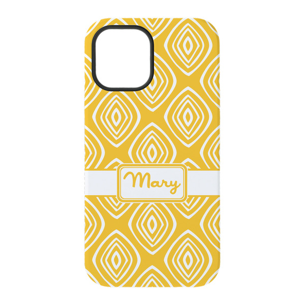 Tribal Diamond iPhone 15 Tough Case - Back