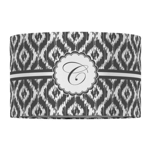 Ikat 12" Drum Lampshade - FRONT (Fabric)