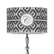 Ikat 12" Drum Lampshade - ON STAND (Poly Film)