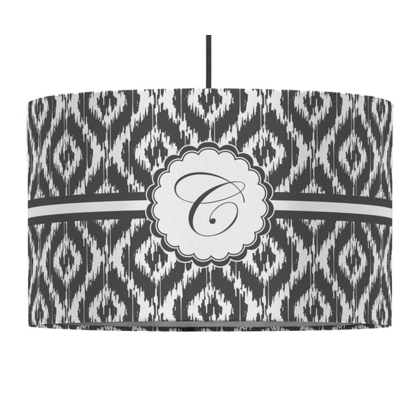 Ikat 12" Drum Lampshade - PENDANT (Fabric)