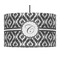 Ikat 12" Drum Pendant Lamp - Fabric (Personalized)