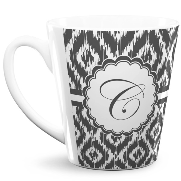 Custom Ikat 12 Oz Latte Mug (Personalized)