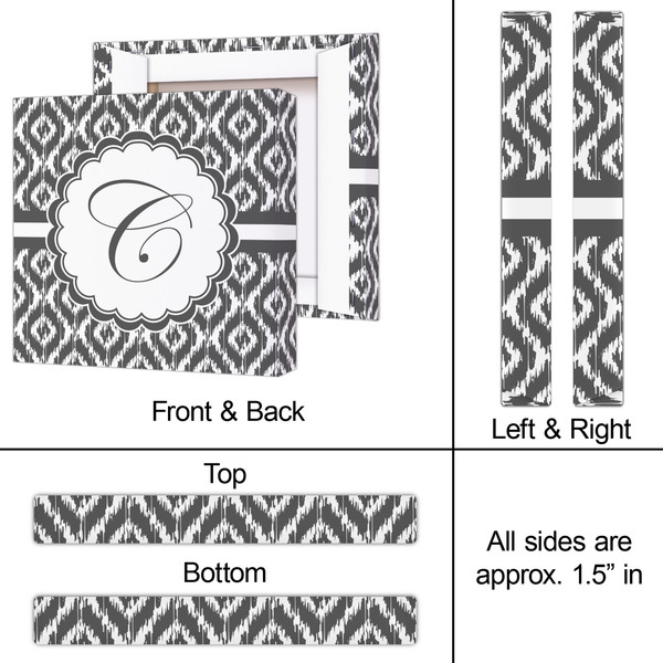 Ikat 12x12 - Canvas Print - Approval