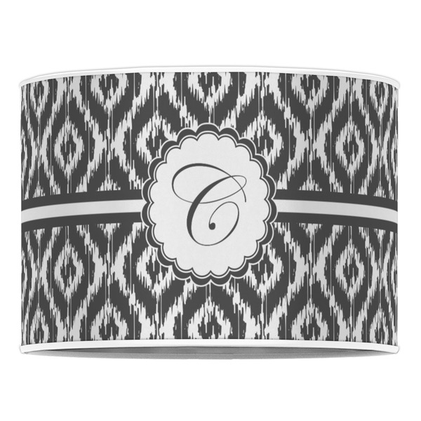 Ikat 16" Drum Lampshade - FRONT (Poly Film)