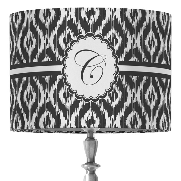 Custom Ikat 16" Drum Lamp Shade - Fabric (Personalized)