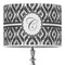 Ikat 16" Drum Lampshade - ON STAND (Poly Film)