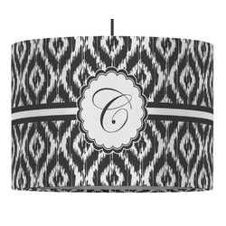 Ikat 16" Drum Pendant Lamp - Fabric (Personalized)