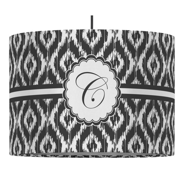 Custom Ikat 16" Drum Pendant Lamp - Fabric (Personalized)