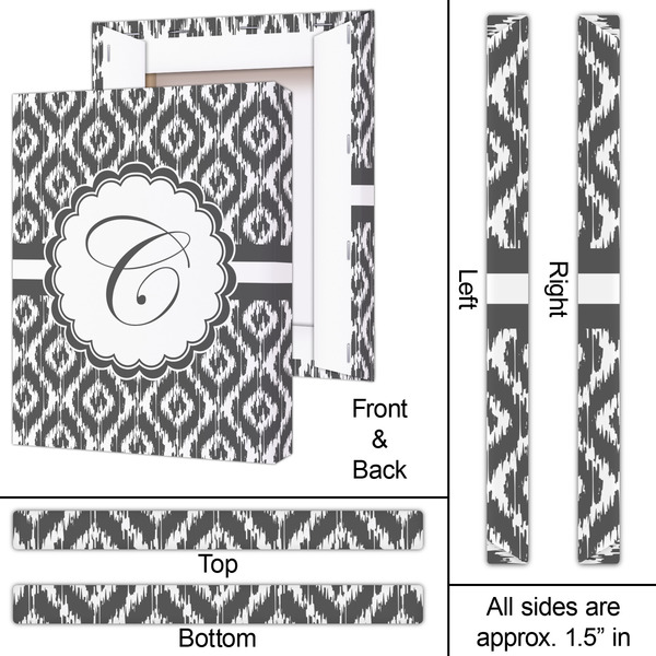 Ikat 16x20 - Canvas Print - Approval