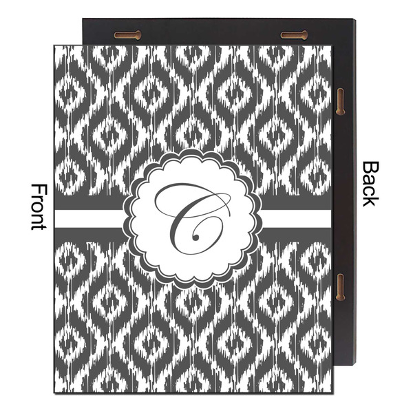 Ikat 16x20 Wood Print - Front & Back View