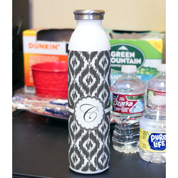 Ikat 20oz Water Bottles - Full Print - In Context