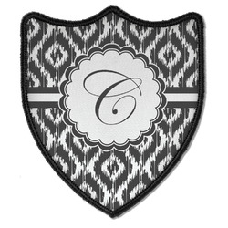 Ikat Iron On Shield Patch B w/ Initial