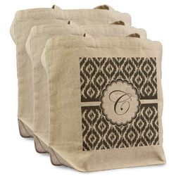 Ikat Reusable Cotton Grocery Bags - Set of 3 (Personalized)