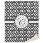 Ikat Sherpa Throw Blanket (Personalized)
