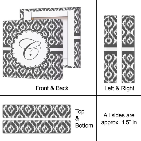 Ikat 8x8 - Canvas Print - Approval