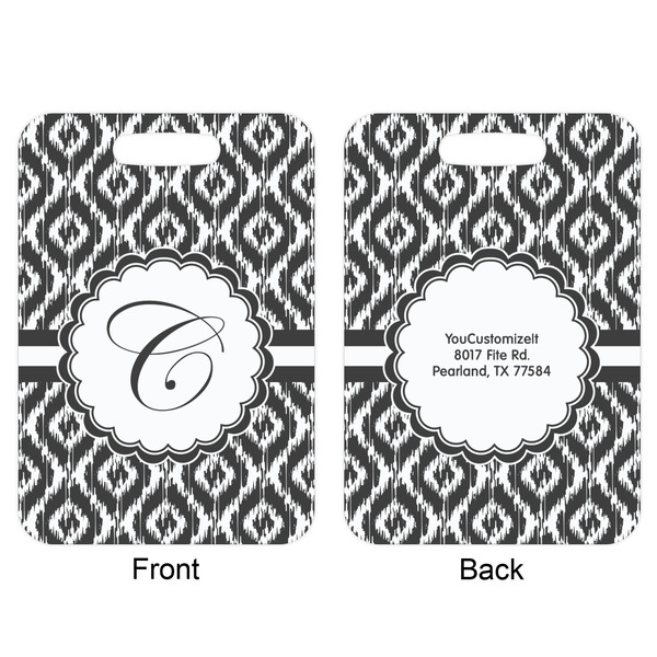 Ikat Aluminum Luggage Tag (Front + Back)