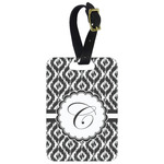 Ikat Metal Luggage Tag w/ Initial