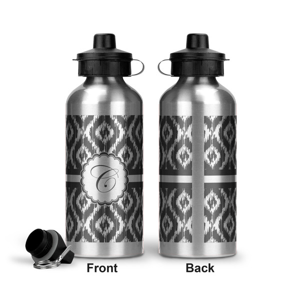 Ikat Aluminum Water Bottle - Front and Back