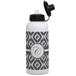 Ikat Water Bottles - Aluminum - 20 oz - White (Personalized)