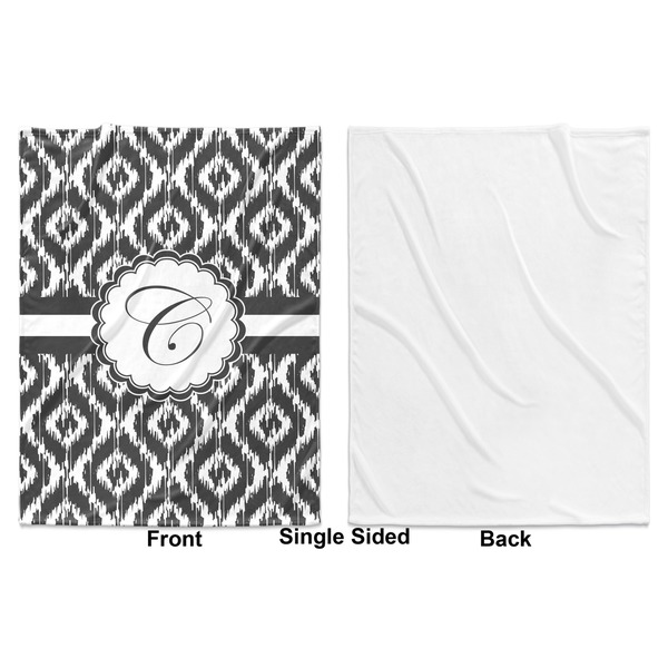 Ikat Baby Blanket (Single Side - Printed Front, White Back)