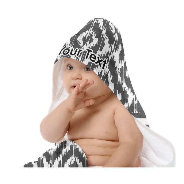 Ikat Baby Hooded Towel on Child