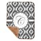 Ikat Sherpa Baby Blanket - 30" x 40" w/ Initial