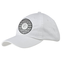 Ikat Baseball Cap - White (Personalized)